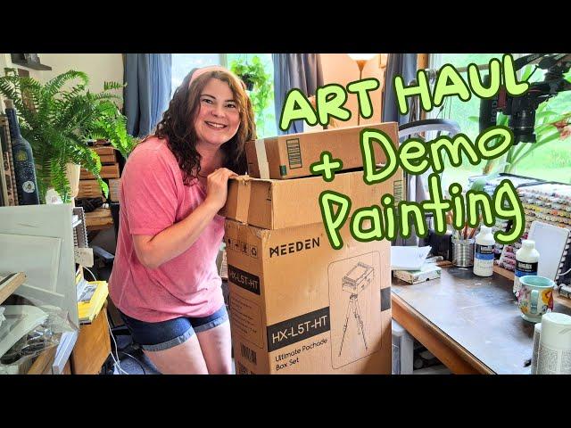 Are These the Best Supplies for Painting Outside? *Art Haul and Demo Painting with Meeden*