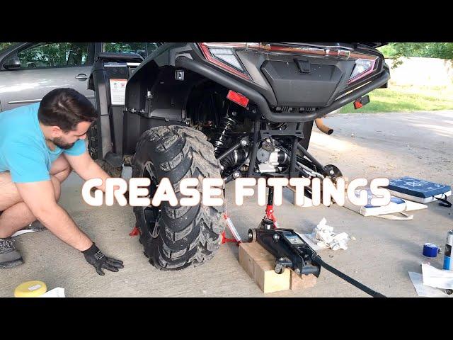 How To Grease Fittings on ATV CFMOTO | Podmazivanje zglobova/sisica na Kvadu