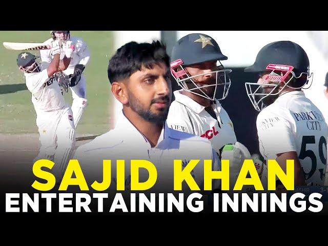 Sajid Khan Spectacular Innings Hits 48 Runs | Pakistan vs England | 3rd Test Day 2, | PCB | M3G1K