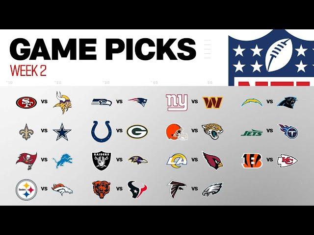 Week 2 Game Picks!