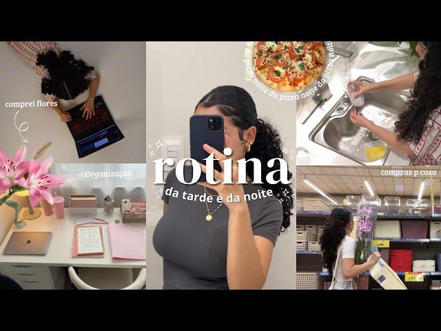 ROTINA da tarde e da noite  | shopping, vlog*, organização, compras, skin care, dia a dia