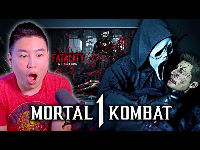 MORTAL KOMBAT 1 - OFFICIAL GHOSTFACE GAMEPLAY TRAILER!! [REACTION]