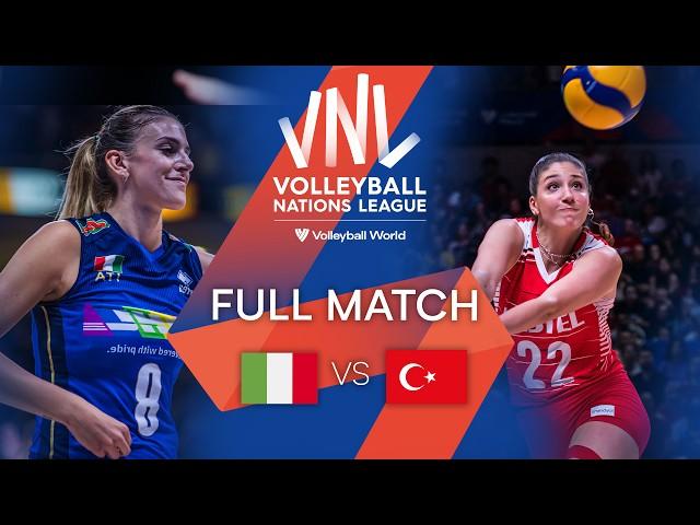  ITA vs.  TUR - Full Match | Semi Final | Women's VNL 2022