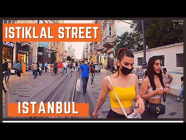 Istanbul Turkey Walking Tour | Istiklal street Evening 4K Walking Tour Istanbul 2021| 4K UHD 60FPS |