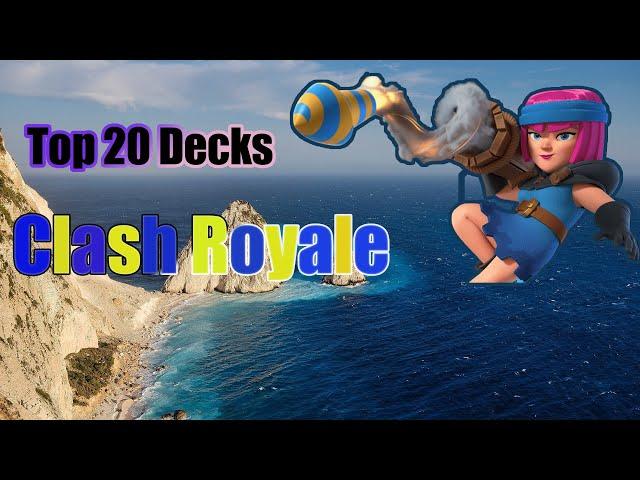 Top 20 Decks for Season26 royale tournament in clash royale