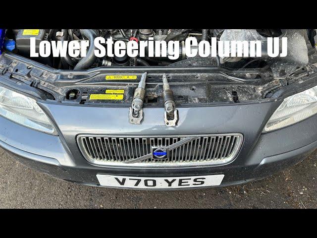 P2 Volvo V70/S60 Steering Column Lower UJ Replacement How To DIY - V70 YES