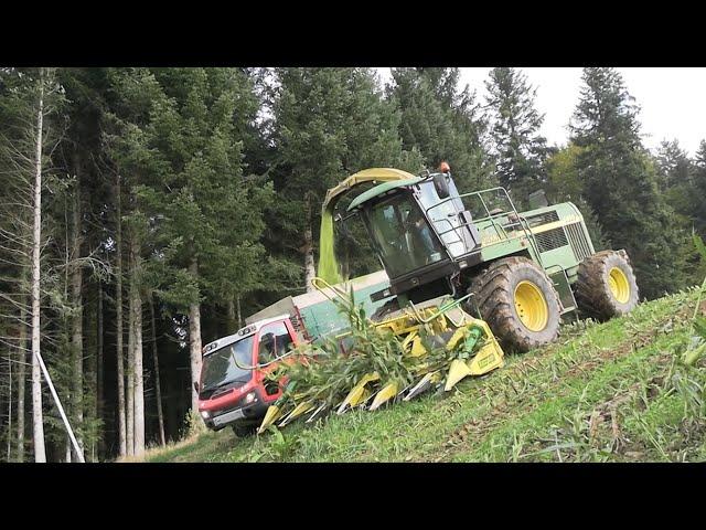 1030 hp | let's drive corn chopping | Filling tall silos with a self-made blower | Part 2