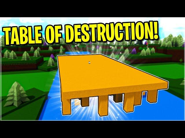 TABLES OF DESTRUCTION!