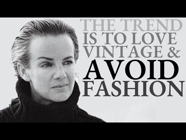 Jil Sander Interview "The Trend is to Love Vintage & AVOID Fashion" Her Thoughts in Vogue & Hurs