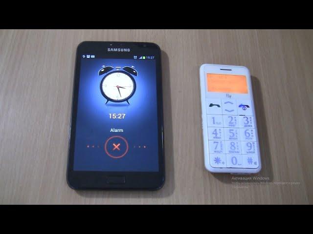 Incoming call & Ringing alarms at the Same Time  Samsung  Galaxy Note 1 Black+Fly