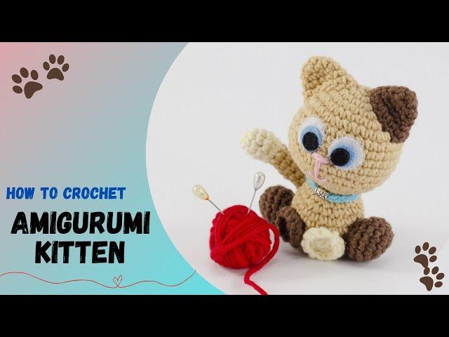 Crochet Amigurumi Cat Tutorial/Cute DIY kitten/Crochet Amigurumi Kitten/ Little Cat Amigurumi