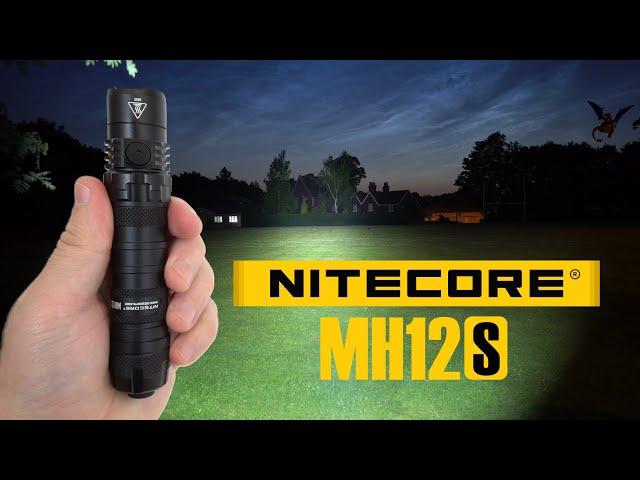 NITECORE MH12S - 1800 lumens EDC flashlight with Type-C charging (5000mAh 21700 battery included)