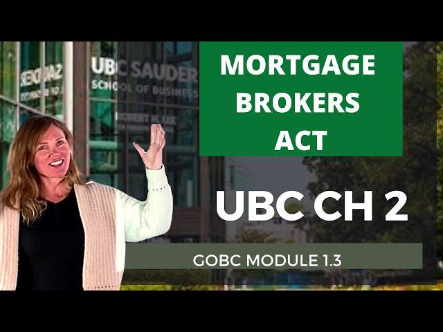 UBC Mortgage Broker Exam Prep- Free Chapter 2- old version