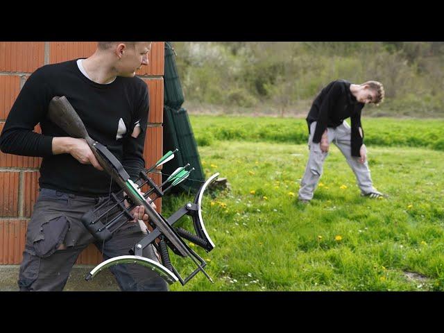 Homemade Zombie CROSSBOW !?