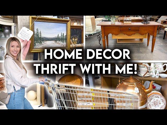 HOME DECOR MUST HAVES ON A BUDGET | THRIFT + ANTIQUE SHOP WITH ME