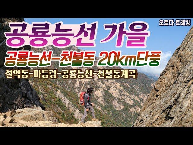 공룡능선 추천코스ㅣ마등령-공룡능선-천불동 20km│설악동시작-비선대-마등령-공룡능선-천불동계곡 코스│공룡능선 단풍절정! 이번주 최절정ㅣ설악산 등산 추천코스ㅣ설악산 단풍절정