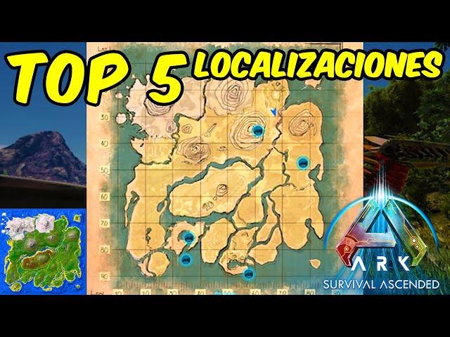 Top 5 ARK ASA  |MEJORES LUGARES PARA CONSTRUIR -The Island- [PC/PS4/XBOXONE] /ARK SURVIVAL ASCENDED