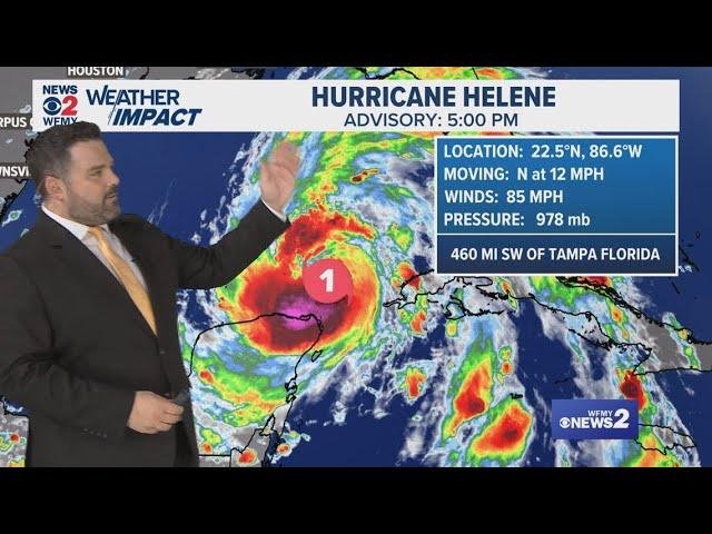 Hurricane Helene forecast for North Carolina