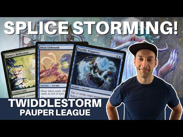 TWIDDLESTORM COMBO! MTG Pauper Arcane Splice "Storm" is a one turn combo and an absolute BLAST!