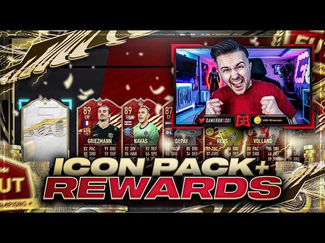 UFF! MID ICON PACK ROULETTE  FIFA 21: Fut Champions Rewards Pack Opening 