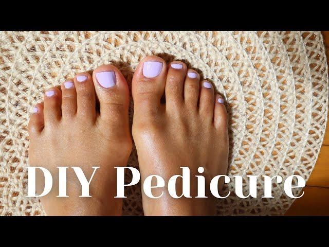 How To At Home Pedicure | DIY Pedicure Tutorial With Salon Results!