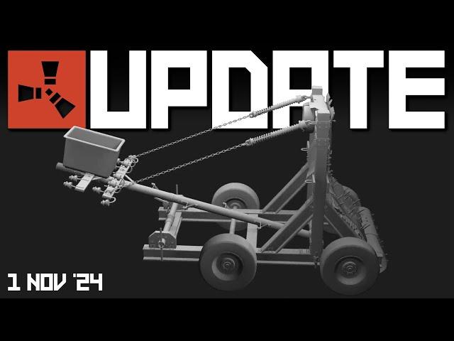 Siege weapons, Shields, T1smg, Rust mobile?! | Rust Update 1st November 2024