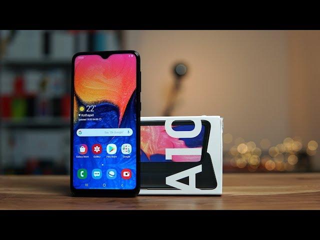 Samsung Galaxy A10 Unboxing, Hands on - One UI, Face Unlock, Benchmarks, Camera