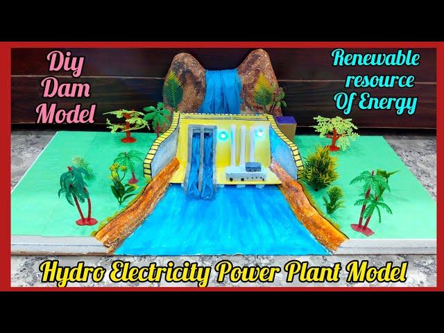 Hydro Electricity Power Plant Working model | Dam working model | Renewable energy project model