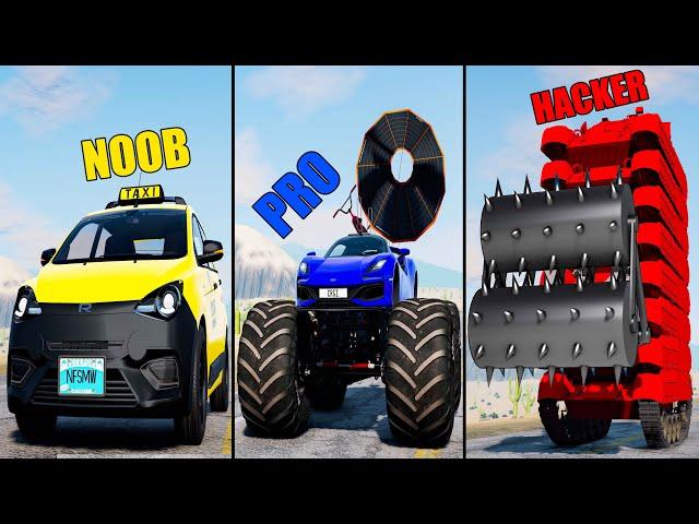 NOOB vs PRO vs HACKER #61 - Beamng drive