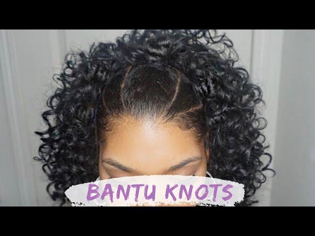 EASY CURLY KNOT HAIRSTYLE  | On Natural Hair