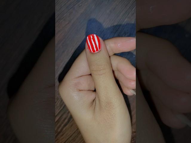 Easy nail design using safety pin #nails #shorts #nailart