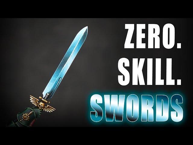 Paint an AMAZING Power Sword using just DRYBRUSHING - Zero Skill 07