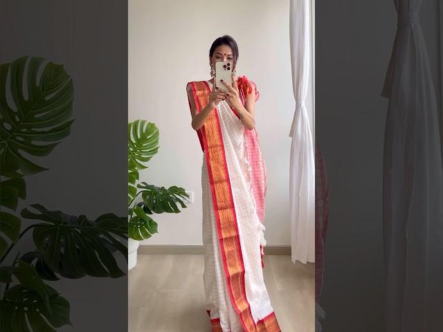 Bengali Saree Drape ️ #bengalisaree #bengalidrape #bengalisareedrape #aathparee