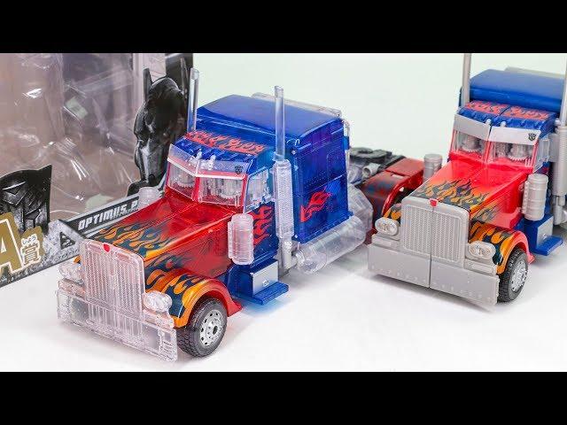 Transformers Movie 2 ROTF Leader Class Clear Optimus Prime Truck Vehicle Car Robots Toys