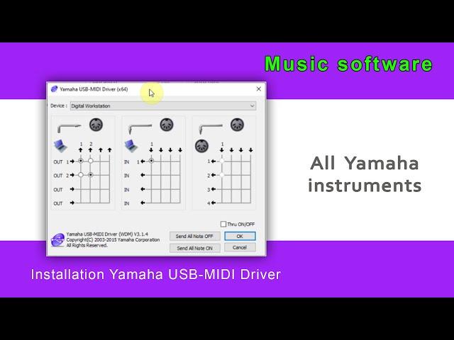 Yamaha USB-MIDI driver - installing to computer (windows 10)