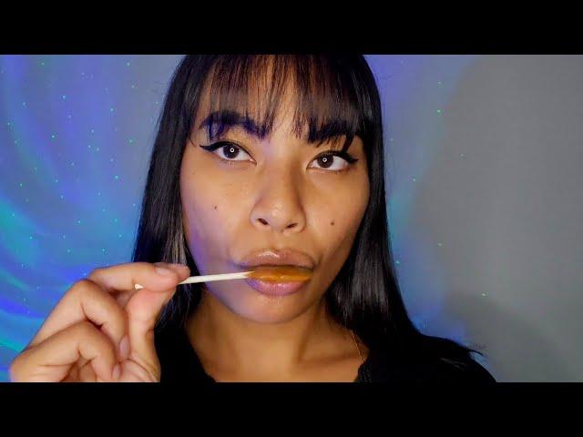 ASMR Caramel Apple Lollipop | Grape Tootsie Lollipop Sounds