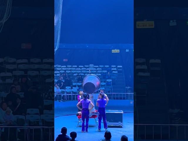 Incredible Balance I Little Girl’s Drum Balancing Leaves Everyone Speechless #acrobaticsshow #magic
