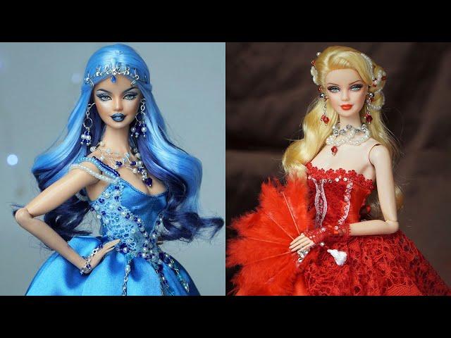 Barbie Makeover Transformations ~ Gorgeous Barbie Doll Dresses ~ Wig, Dress, Makeup, and More!