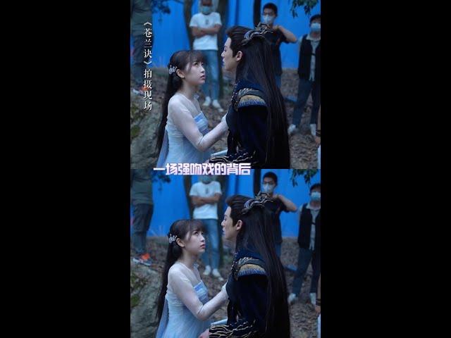 #苍兰诀 没想到这场强吻戏是这么拍出来的跟着苍兰夫妇一起“爱 的 魔 力 转 圈 圈”
