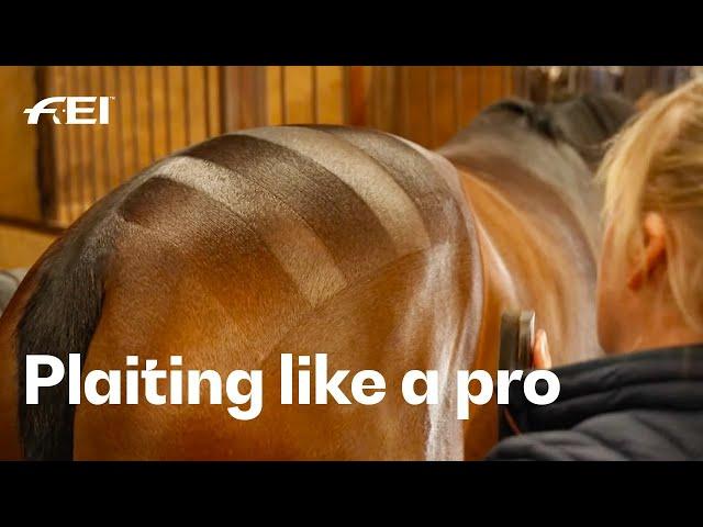 Jennie Savolainen the master of plaits & quarter marks ️ | RIDE presented by Longines