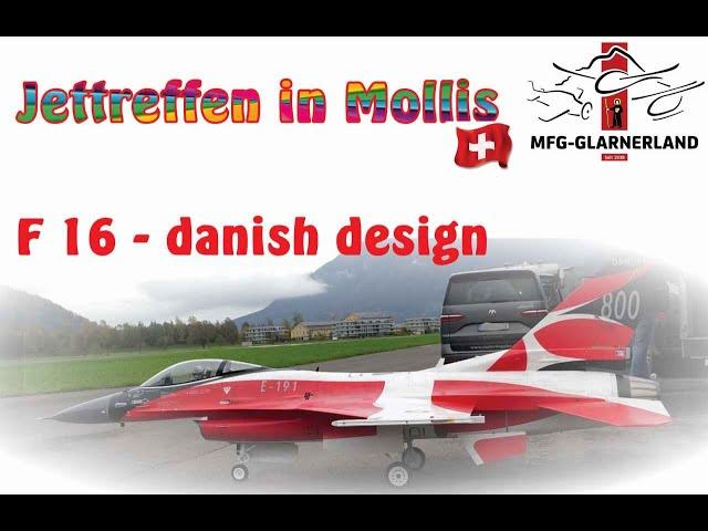 Jettreffen in Mollis 2024 - Display F 16 1/4 danish design