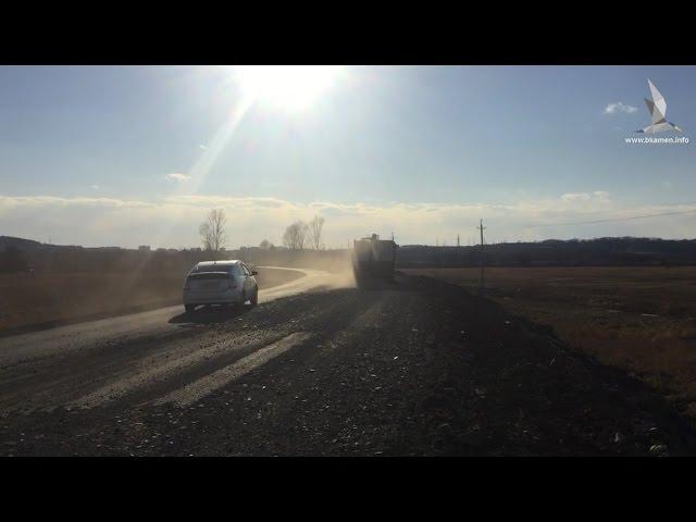 Дорога по улице Пригородная (Въезд в Большой Камень)