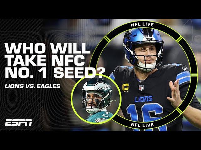 Eagles vs. Lions: WHO takes NFC's No. 1 SEED?  Can Jalen Hurts lead Philly to the top? | NFL Live