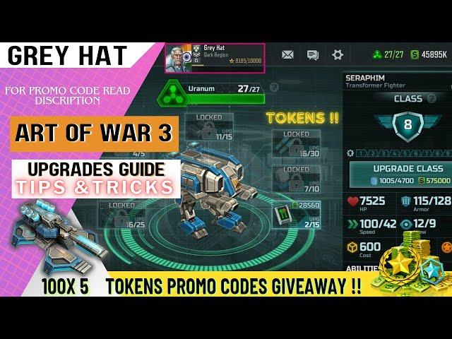 Art Of War 3 Upgrade Guide || Art Of War 3 Beginner's Guide