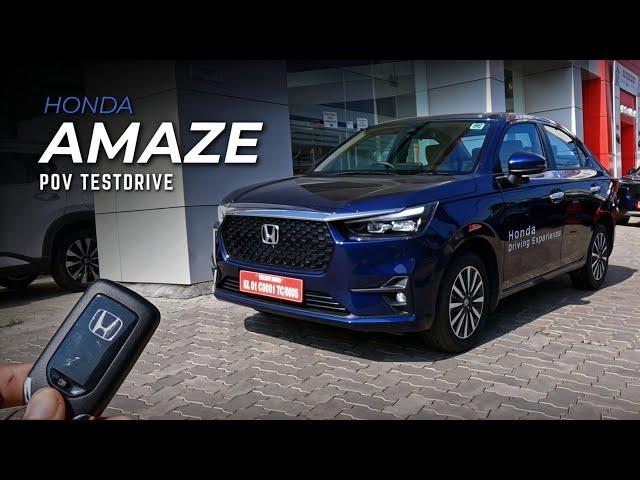 2025 HONDA AMAZE FACELIFT (ZX) | 1.2L 89bhp 110nm - POV Test Drive #58 | ENJE