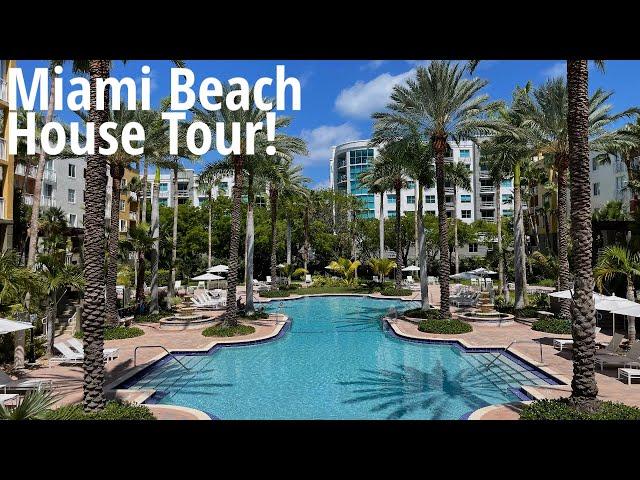 Miami Beach House Tour!  3 bedroom condo in the upscale South of Fifth neighborhood!