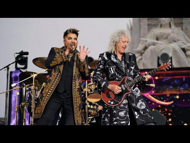 Adam Lambert and Brian May - The Queen Platinum Jubilee Party 2022