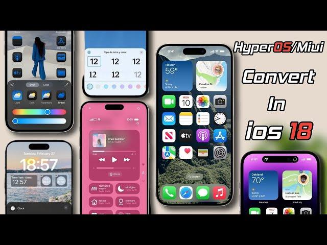 New iOS Inspired Themes For MiUI/HyperOS | New iphone 16 theme for MiUI/HyperOS | Best iphone themes