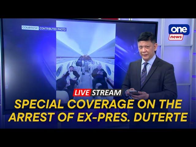 LIVE | One News’ special coverage on the arrest of former president Rodrigo Duterte