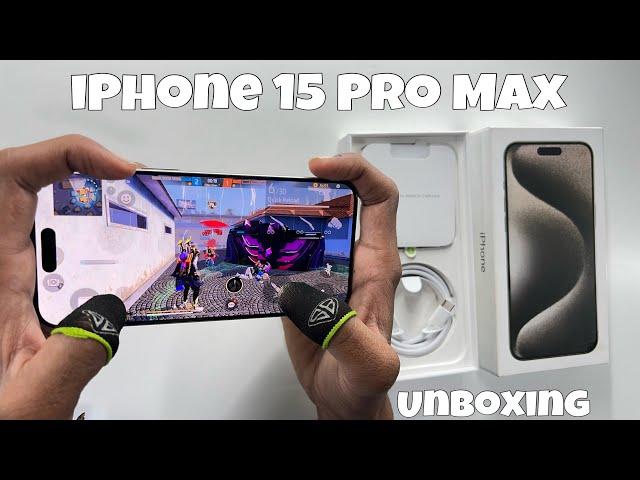 iPhone 15 Pro Max Unboxing Gaming Free Fire Gameplay 2 Finger Handcam